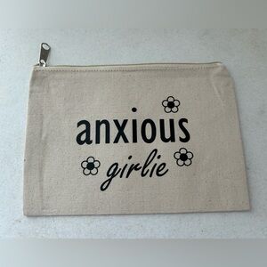 Anxious Girlie Cream Pouch